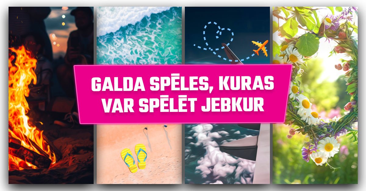 Galda spēles, kuras var spēlēt jebkur