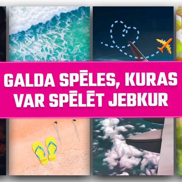 Galda spēles, kuras var spēlēt jebkur