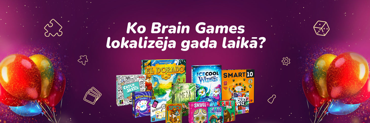 Brain Games spēļu klāstam pievienojas jaunas un arī labi zināmas galda spēles