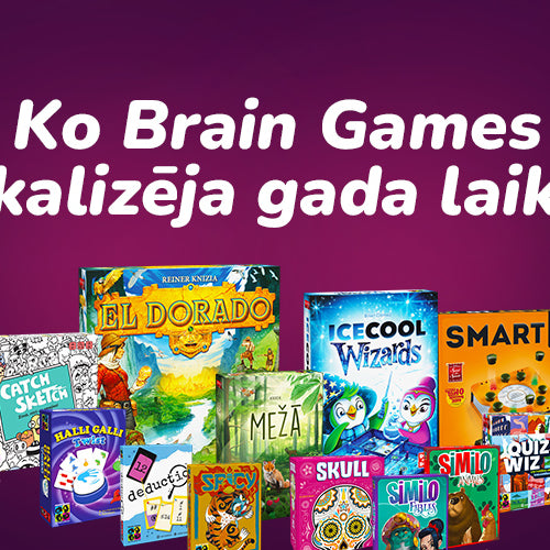 Brain Games spēļu klāstam pievienojas jaunas un arī labi zināmas galda spēles