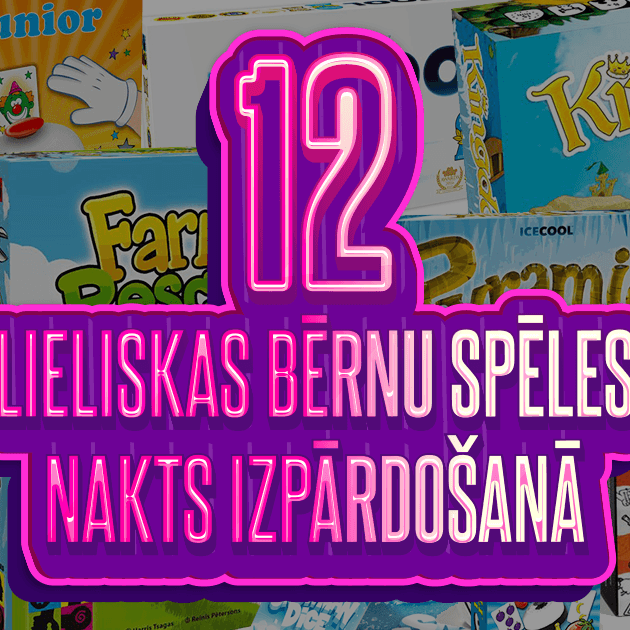 Lieliskas bērnu spēles iepirkšanās nakts izvēlei!