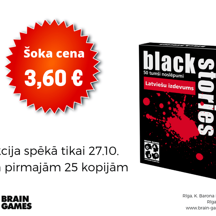 Black Stories Latviski par īpašu cenu!