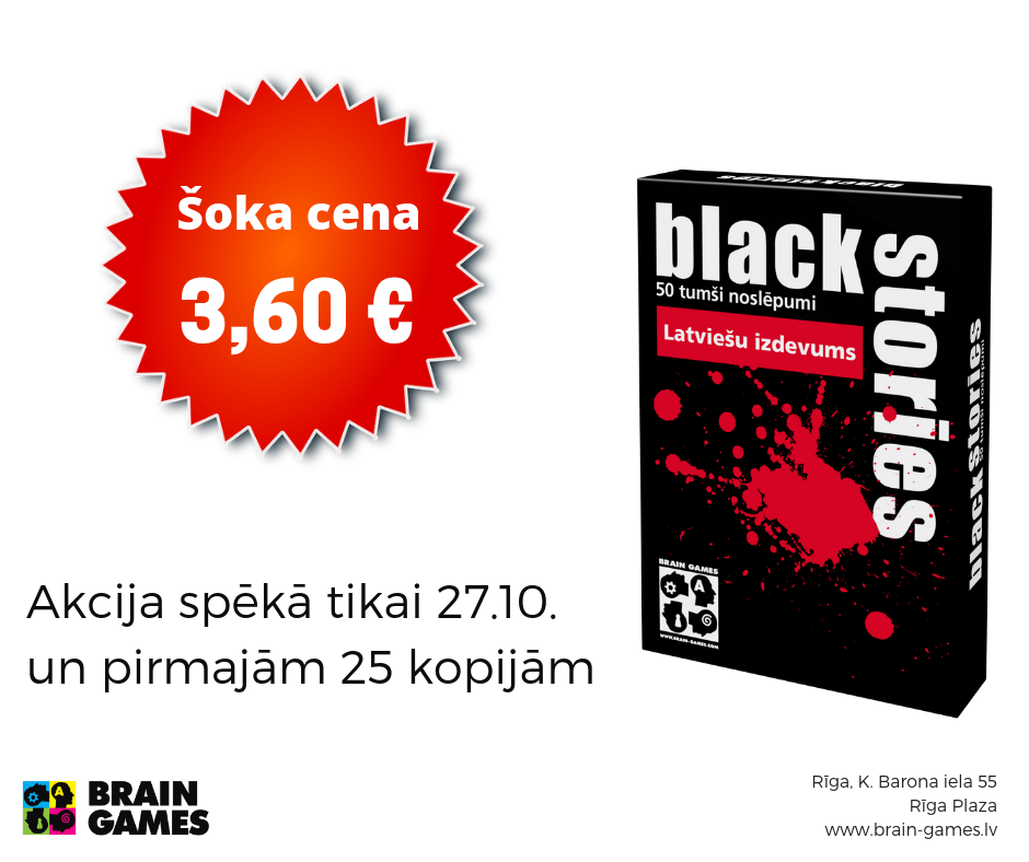 Black Stories Latviski par īpašu cenu!