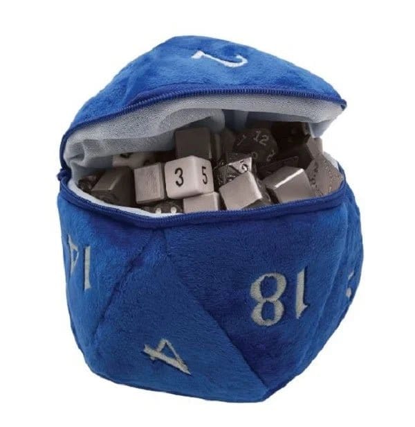 n/a D20 Plush Dice Bag Blue