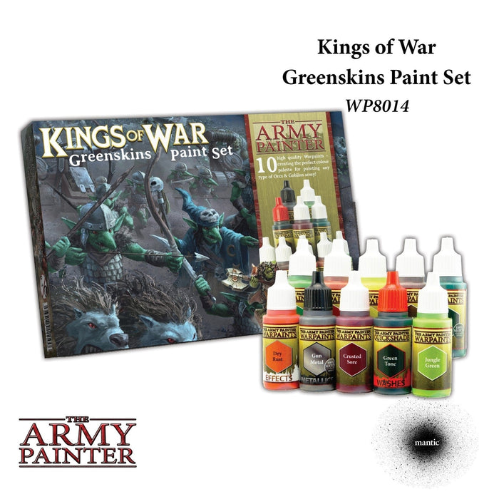 Brain Games LV Krāsošanas piederumi Kings of War Greenskins krāsu komplekts