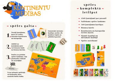 Brain-Games.lv galda spēles Kontinentu Medības