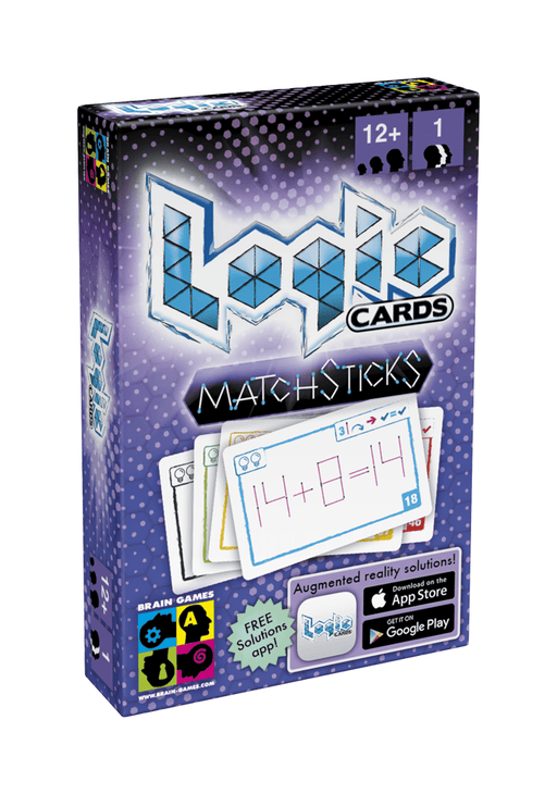 BrainGames Prāta mežģi Logic Cards: Matchsticks, prāta mežģis