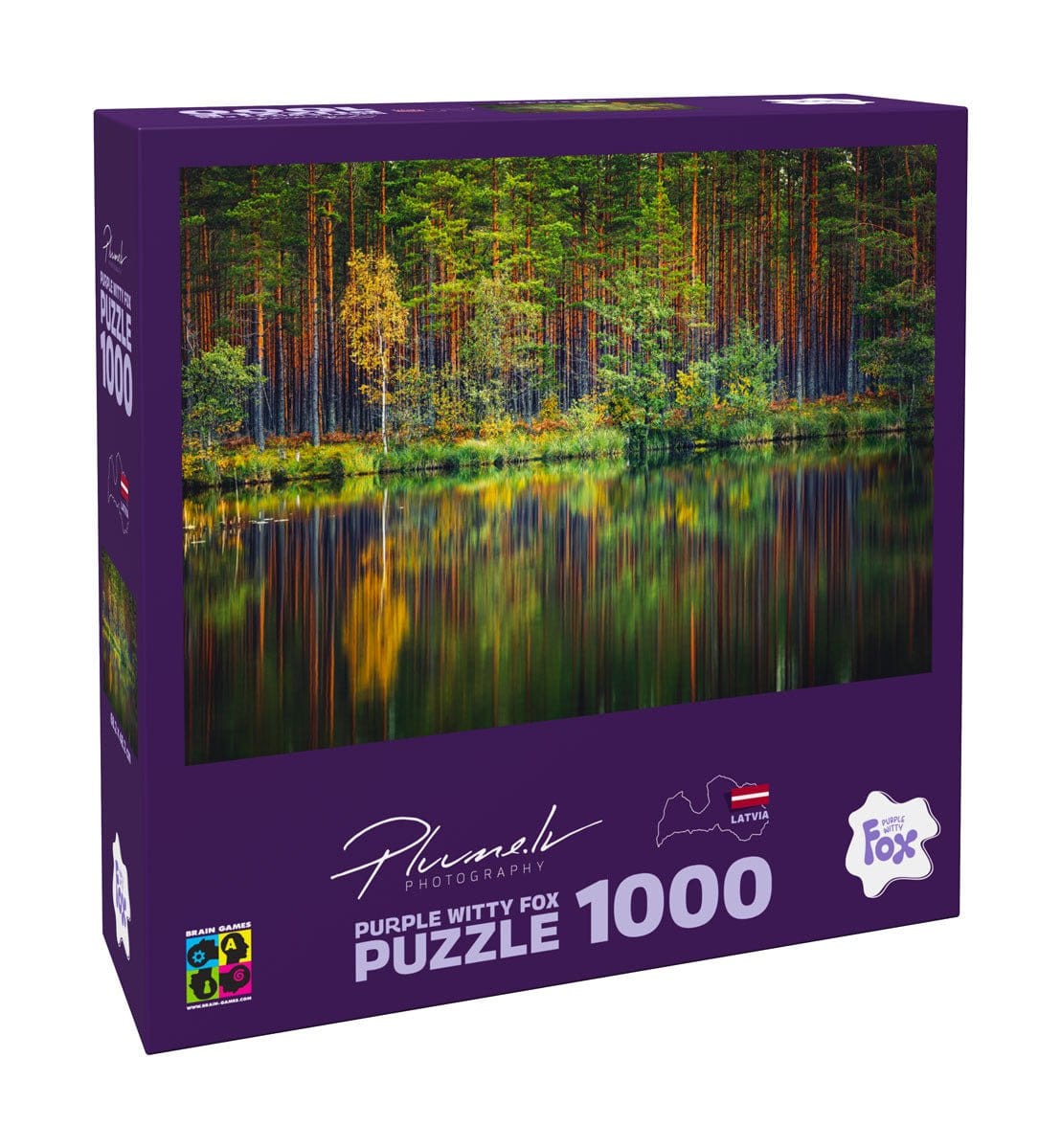 Brain Games LV Puzles Puzle 1000 Purple Witty Fox - Latvija, Garezeri