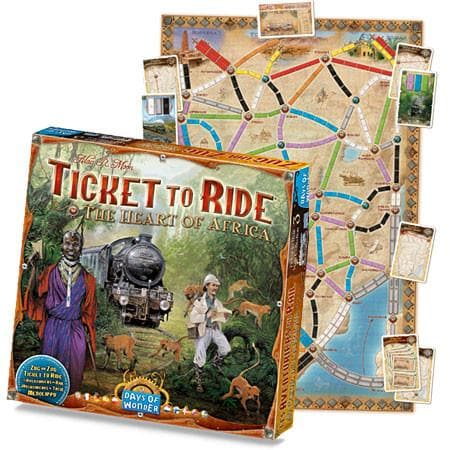 n/a galda spēles Ticket to Ride: The Heart of Africa (paplašinājums)